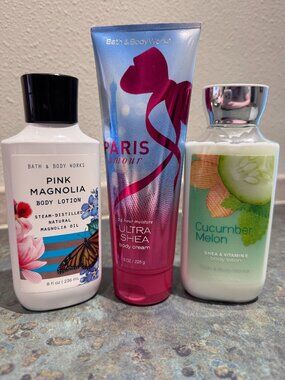 Bath & Body Works Lotion/Body Cream Trio